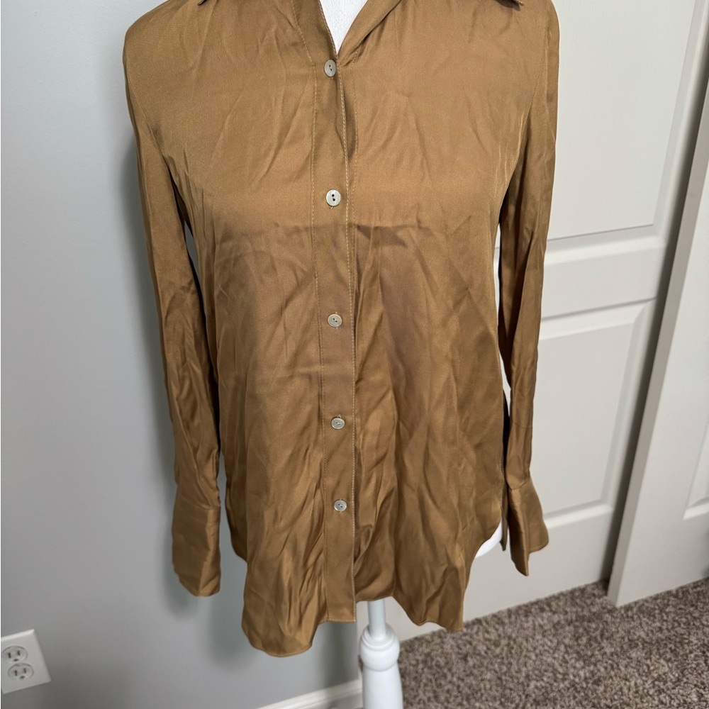 Vince women’s  Brown Casual Button-Down Shirt